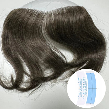 Heren Toupet Zwart Bruin Haar