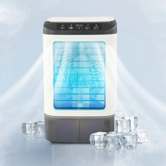 USB Portable Air Conditioner Fan Mini 3 Gears Home Desktop Cooling Fan LED Night Lamp Air Cooler for Room Office Camping 선풍기 선풍기