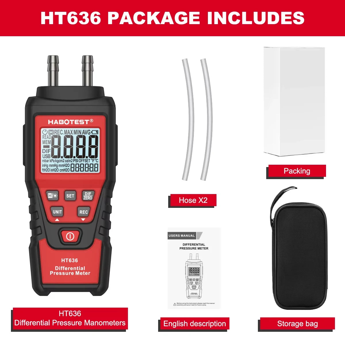 Digital Pressure  Manometer