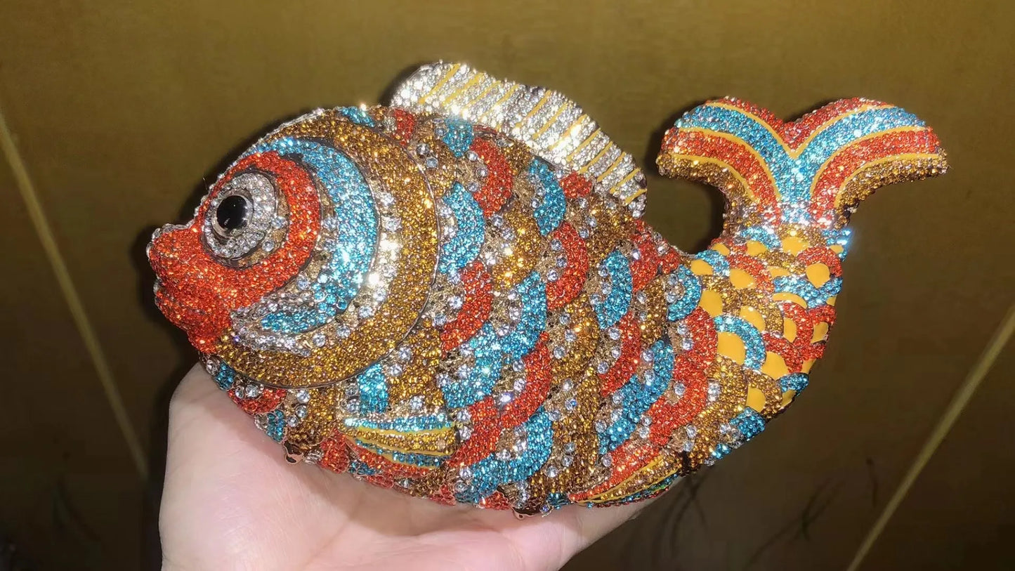 Luxe Vis Kristal Tasje