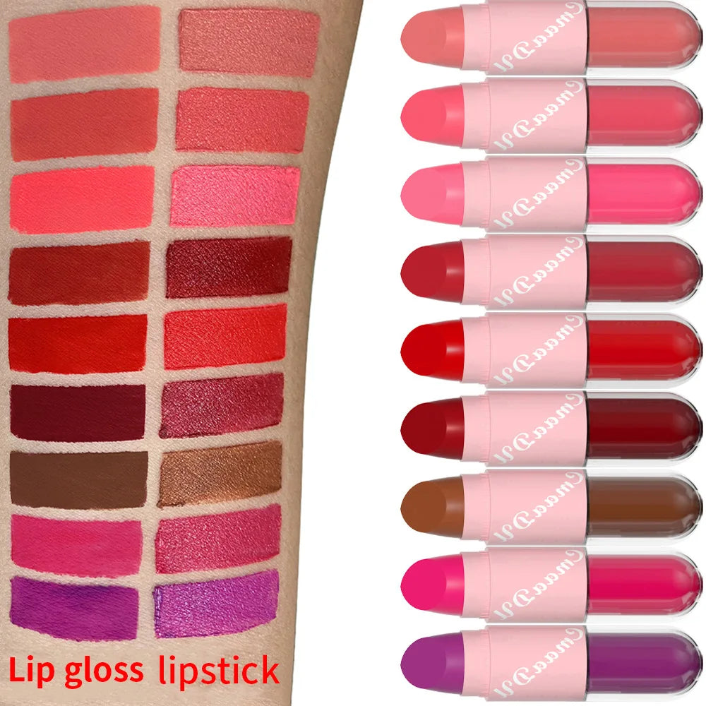 2-in-1 Lippen Stift en Lipgloss