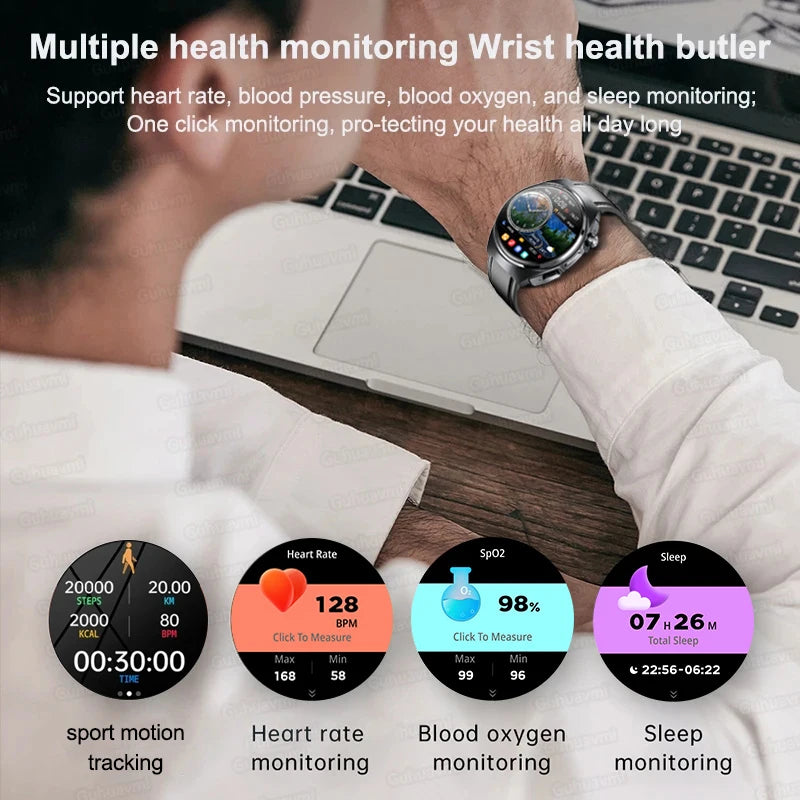 Man Smartwatch TWS Headset NFC Smartwatch