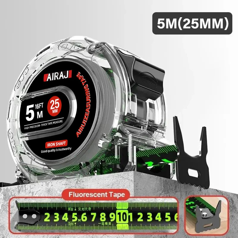 AIRAJ 3-5-7 Meter Fluorescent Tape Measure Precision Thickened  Scale Waterproof And Wear-Resistant Multipurpose Measuring Tool