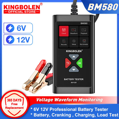 Car Battery Tester 6V 12V Automotive