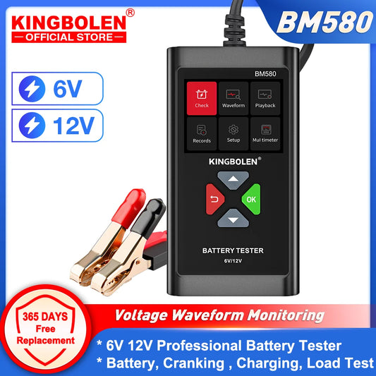Car Battery Tester 6V 12V Automotive