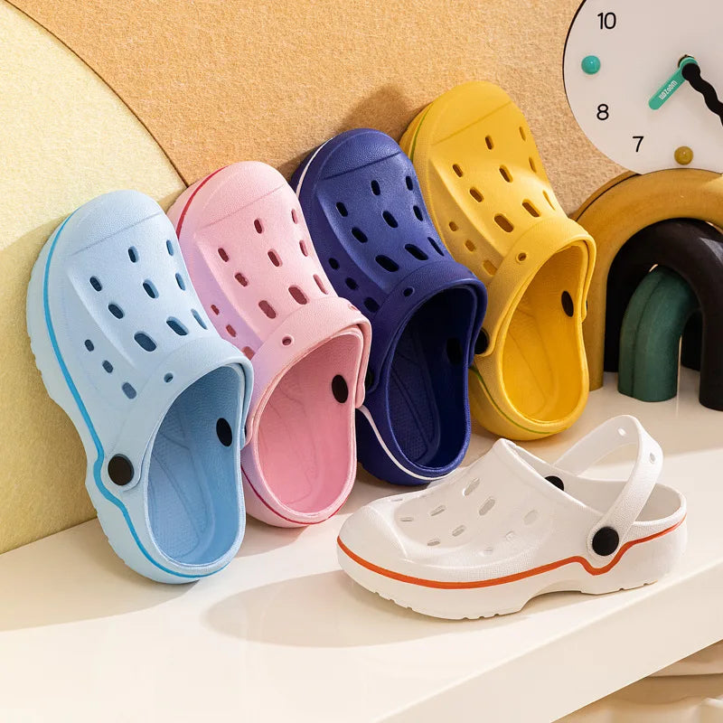 Summer Baby Girl Hole Shoes Sandals Boy Beach Slippers Infantil Children's Garden Shoes Non-Slip Floor Quick Drying Shoes A1214