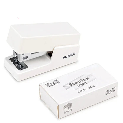 Mini Stapler Set Portable Color Paper Binding Machine Use 24/6 26/6 Staples Fashion Stationery Office Supplies