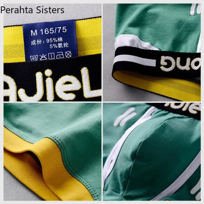 Mens Boxer Shorts Personalized Print Men's Panties Man Boxers Cotton Multicolor Panties Summer Breathable Underpants 2024 New