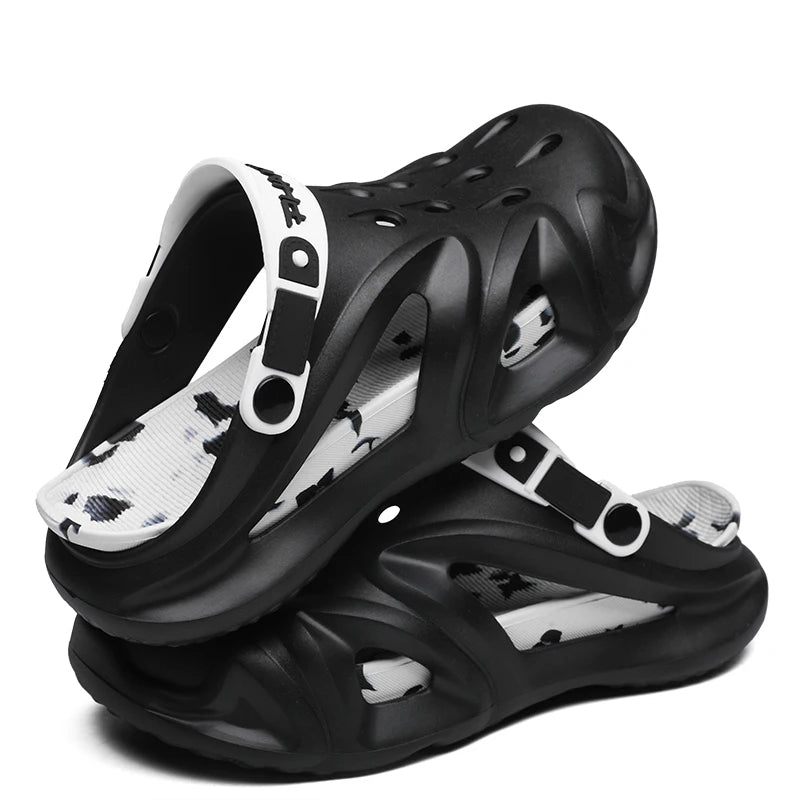 summer new fashion plus size EVA platform soled couple slippers outdoor casual comfortable walking beach trend sandals