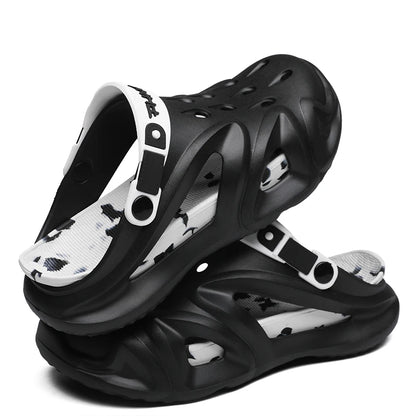 summer new fashion plus size EVA platform soled couple slippers outdoor casual comfortable walking beach trend sandals