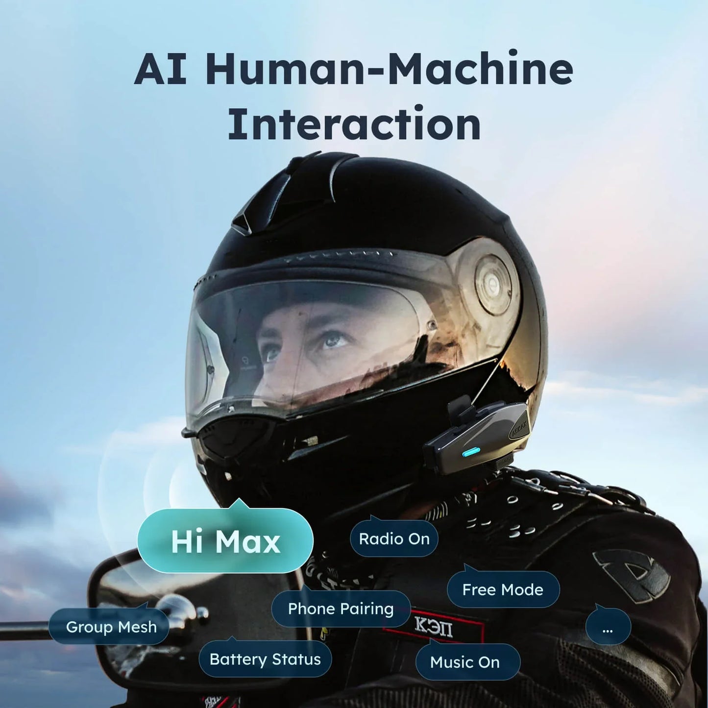 Headset Bluetooth Voice Control Motorcycle