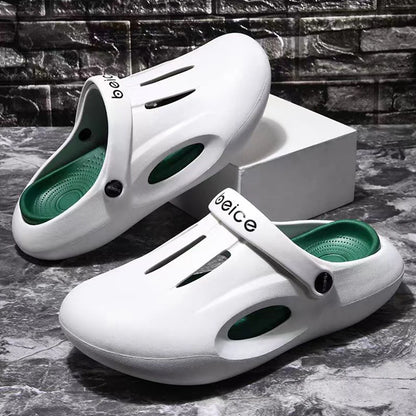 Comwarm 2024 Summer Clogs Slippers For Woman Summer Fashion Platform Hole Shoes Beach Sandals Casual Indoor Bathroom House Shoes