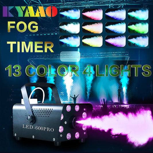 Mini Disco Fog Machine with Timer Wireless Smoke Generator