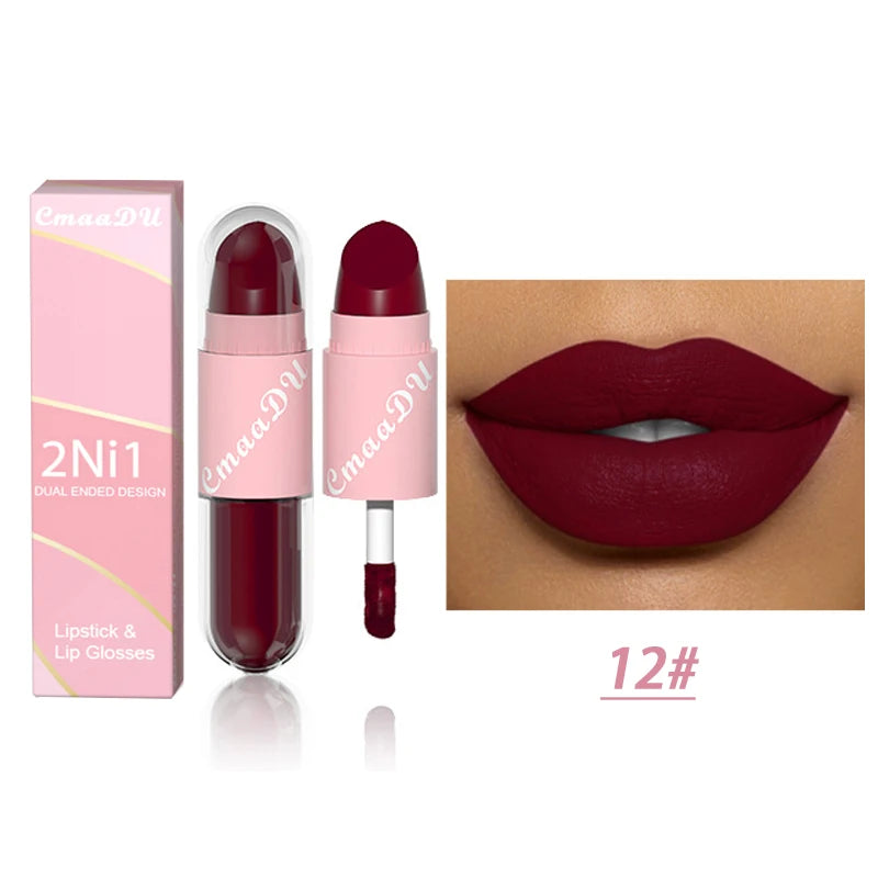 2-in-1 Lippen Stift en Lipgloss