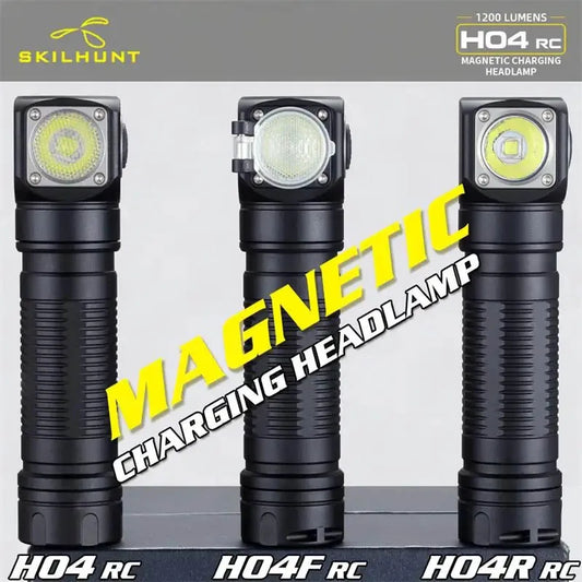 LED flashlight Hunting Camping + Headband Rechargeable