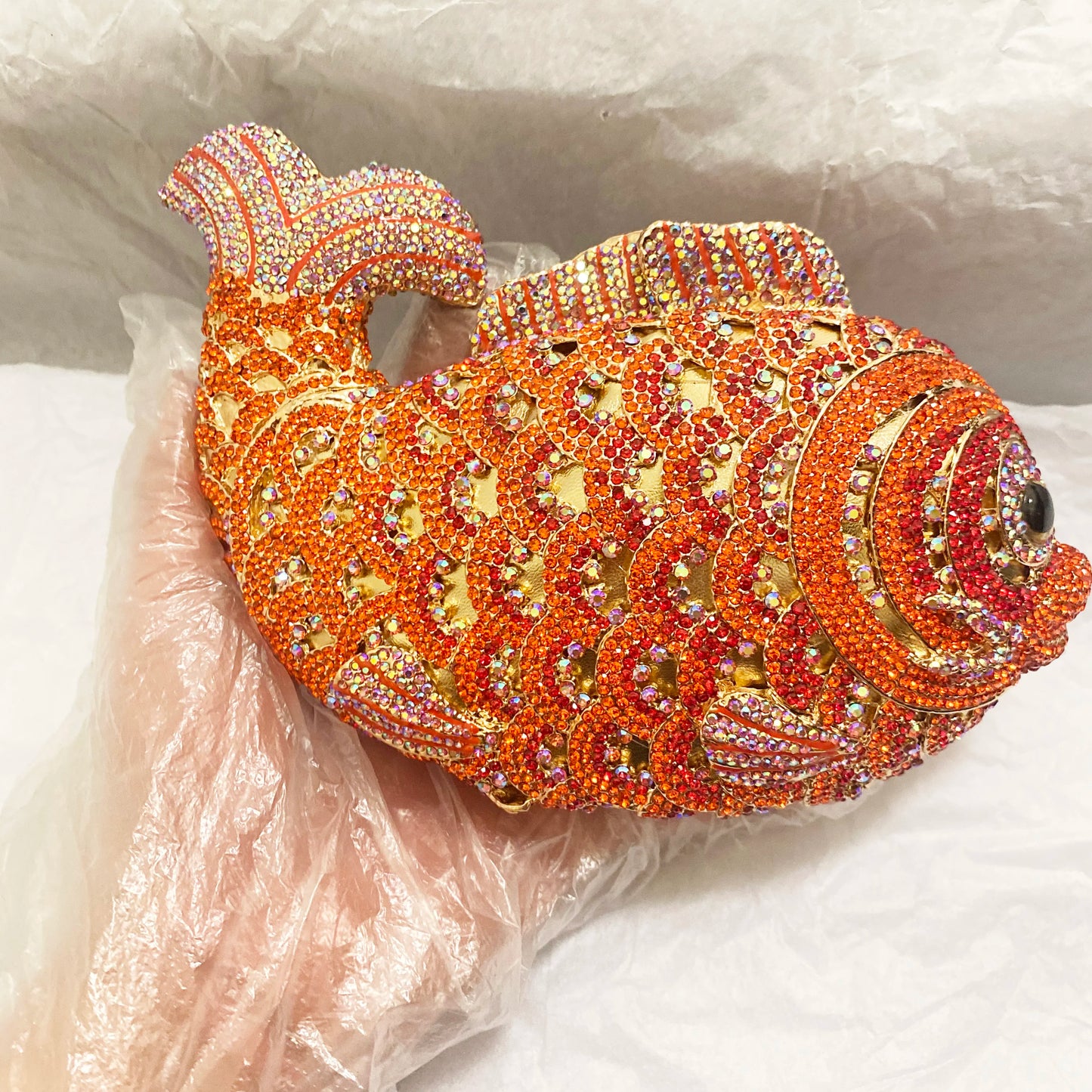 Luxe Vis Kristal Tasje