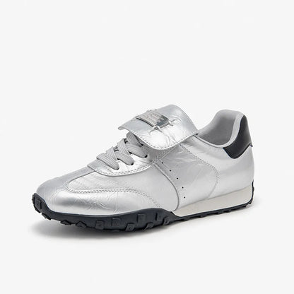 Casual Shoes  Metal Buckle Leather