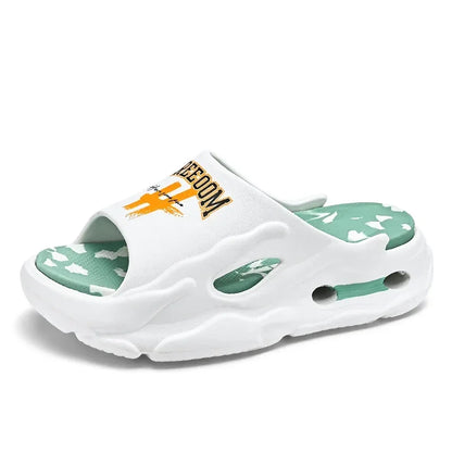 summer new fashion plus size EVA platform soled couple slippers outdoor casual comfortable walking beach trend sandals