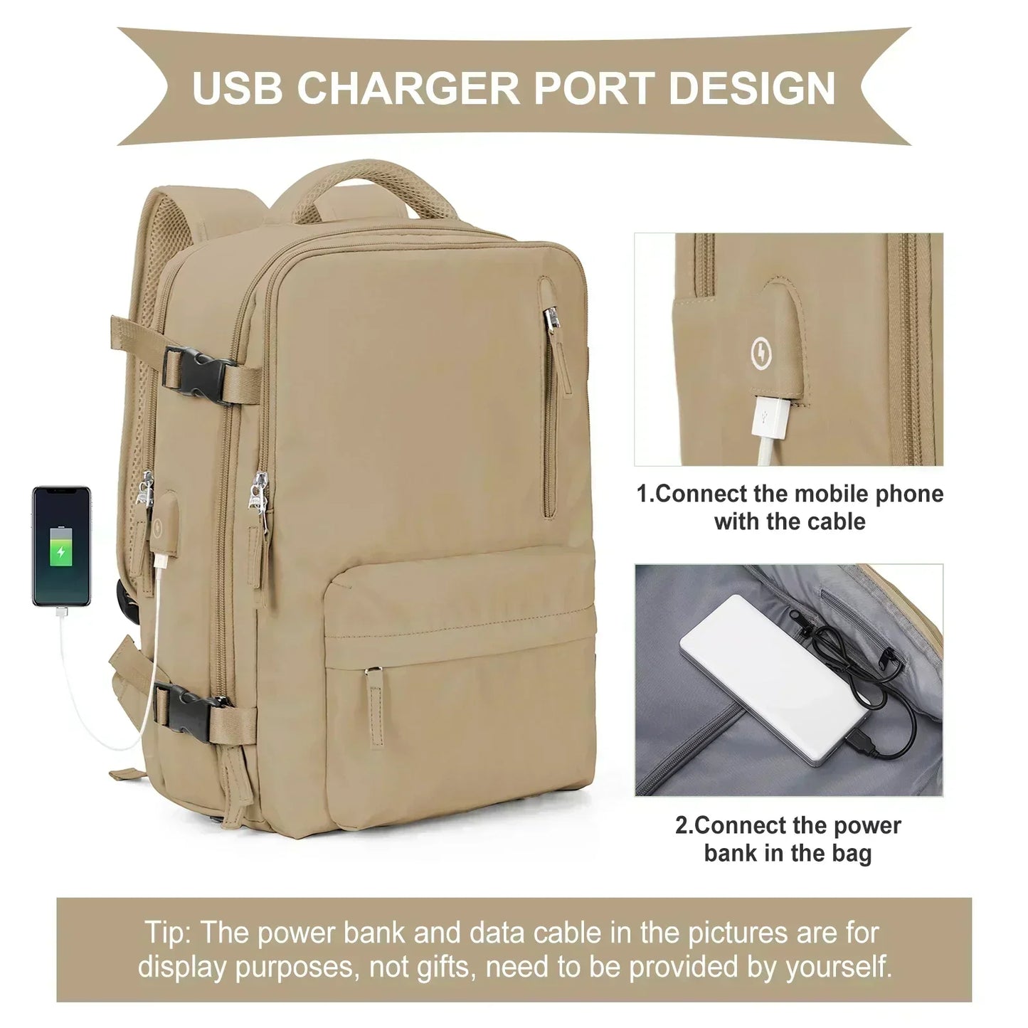 Laptop Backpack for Aeroplane Travel,