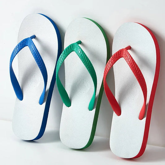 Comfortable Flat Heels Soft Non Slip Summer Slippers Men's Beach Shoes 2025 Casual Wearable Flip Flops for Man Indoor Outdoor