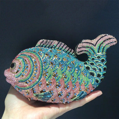 Luxe Vis Kristal Tasje