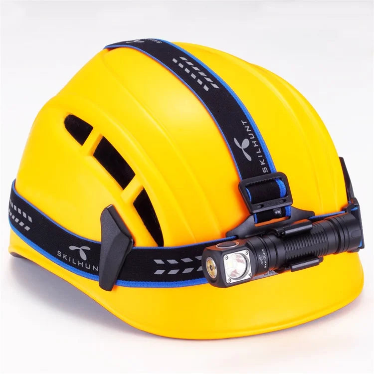 LED flashlight Hunting Camping + Headband Rechargeable