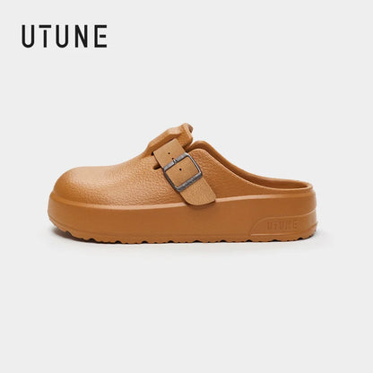 UTUNE Summer Women's Flat Sandals EVA All Season High Heel Soft Sole Outdoor Shoes Minimalist Casual Non Slip Men's New Shoes