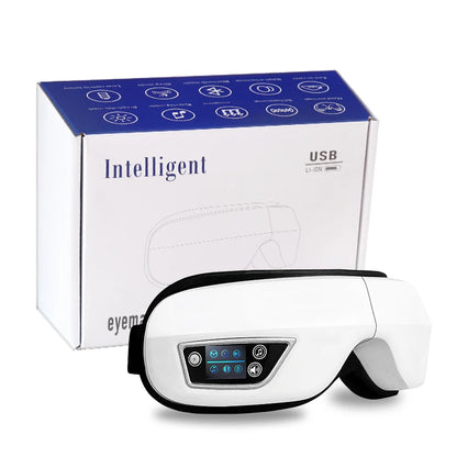 6D Smart Eye Massager Vibration Airbag Compress Eye Care Instrument Bluetooth Music Eye Massage Glasses Eye Relax Fatigue