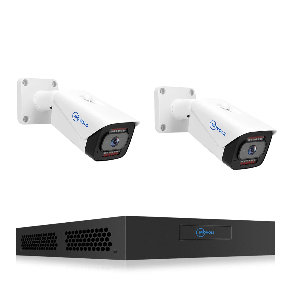 MOVOLS 4K 8MP POE Security Camera System 8CH P2P AI Video Surveillance Kit Two Way Audio Outdoor Home 8MP IP Camera CCTV Nvr Set