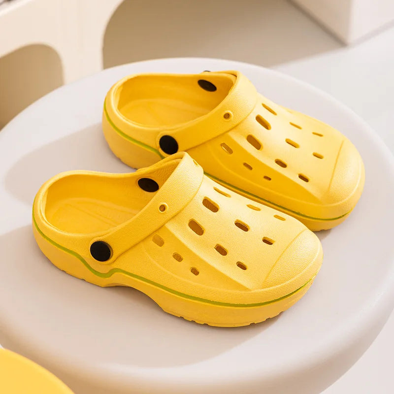 Summer Baby Girl Hole Shoes Sandals Boy Beach Slippers Infantil Children's Garden Shoes Non-Slip Floor Quick Drying Shoes A1214