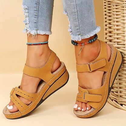 Summer Wedge Sandals for Women 2025 New Fashion Non Slip Beach Shoes Woman Lightweight Casual Platform Sandalias Mujer Plus Size