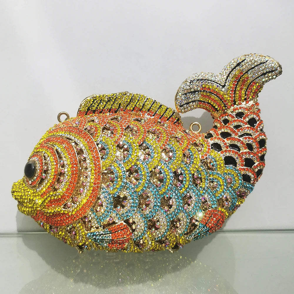 Luxe Vis Kristal Tasje