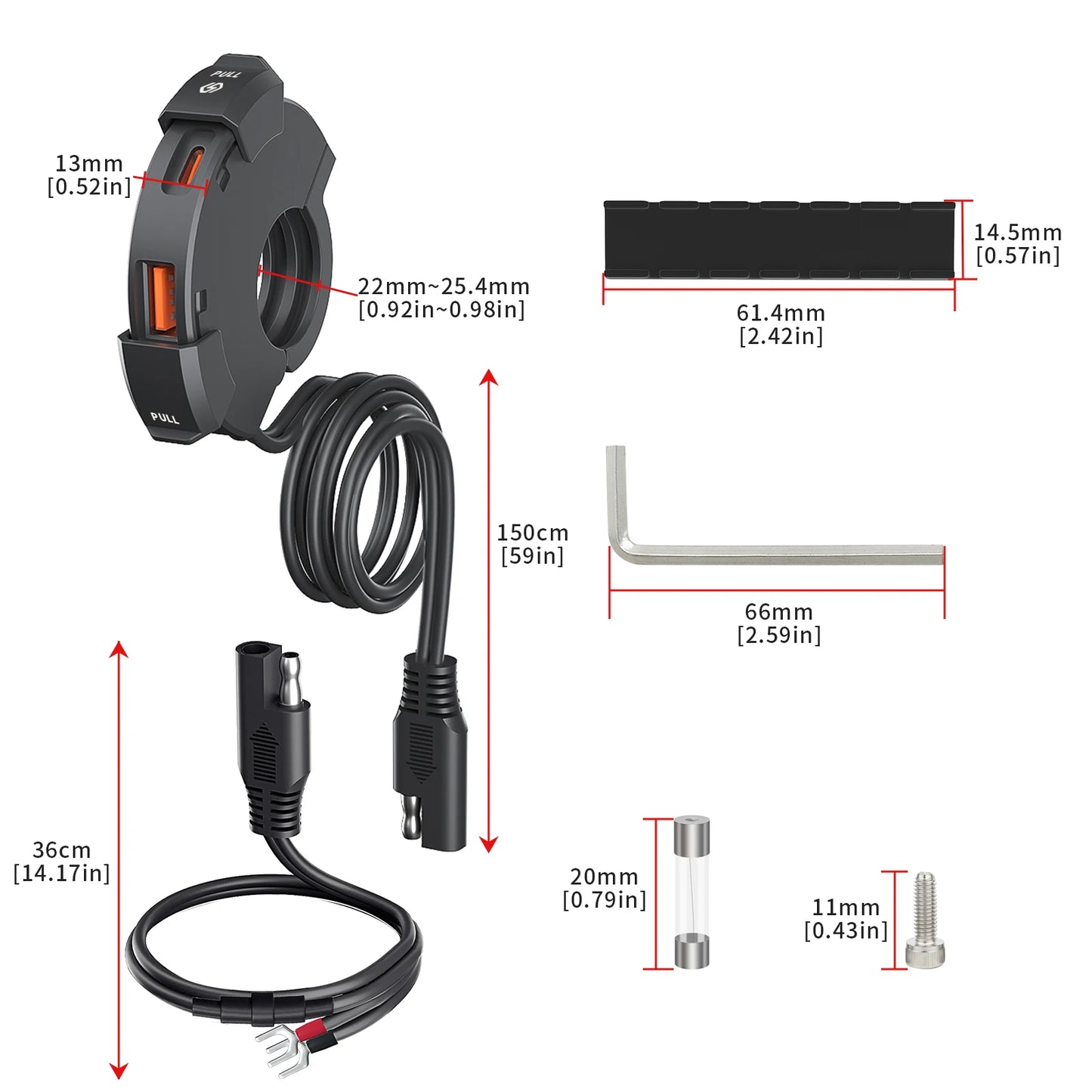 Motorcycle USB Charger Waterproof