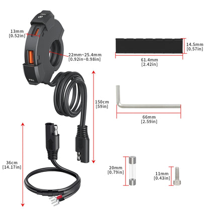 Motorcycle USB Charger Waterproof