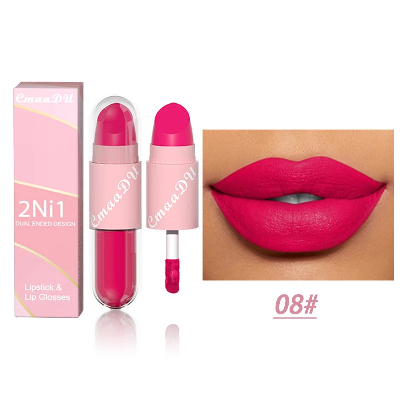 2-in-1 Lippen Stift en Lipgloss