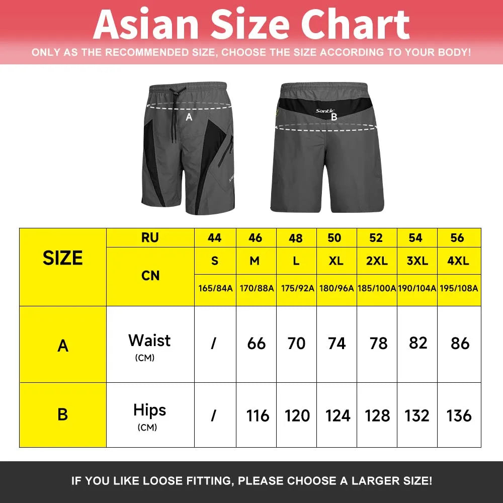 Men Cycling Shorts Riding Fitness