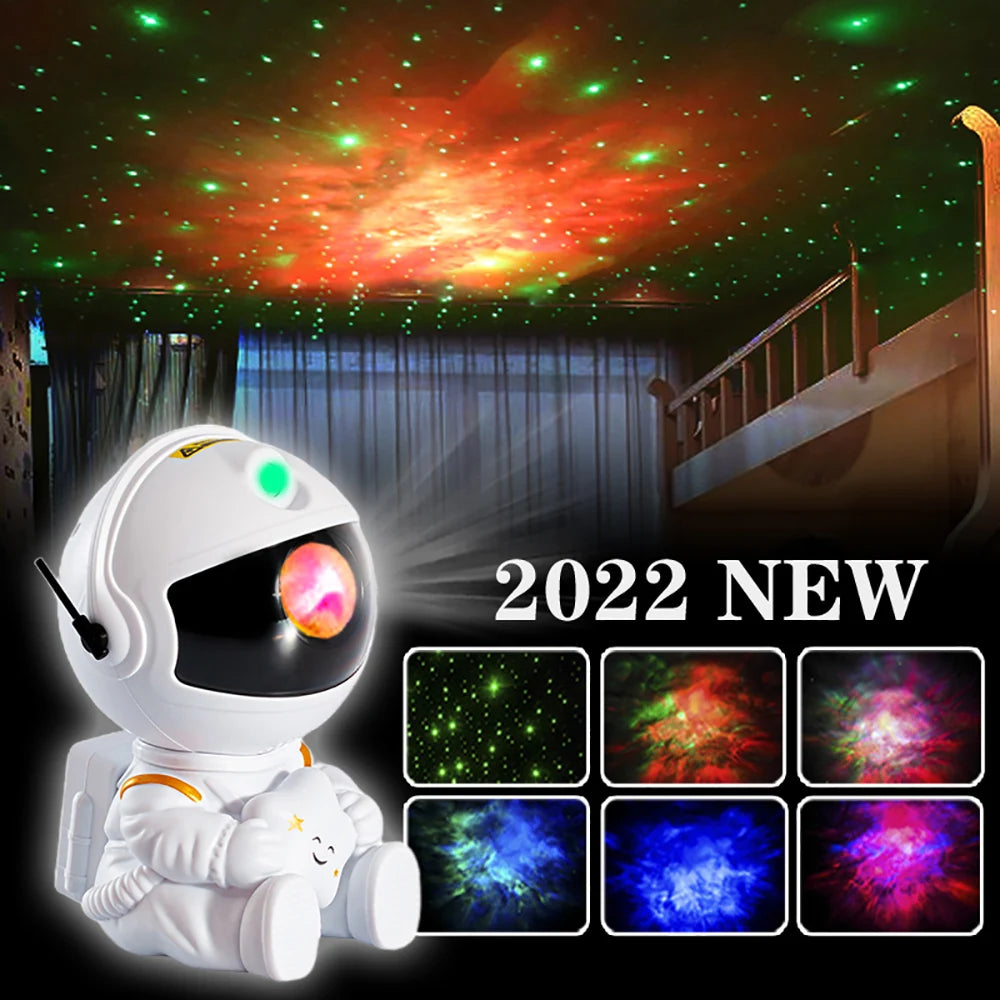 2024 NEW Spaceman Projector Starry Sky Galaxy Stars Projector Night Light LED Lamp for Bedroom Room Decor Decorative Nightlight