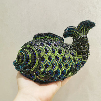 Luxe Vis Kristal Tasje