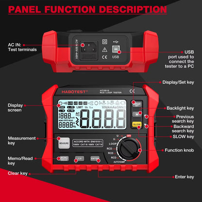 Tester LCD Digital Resistance Meter