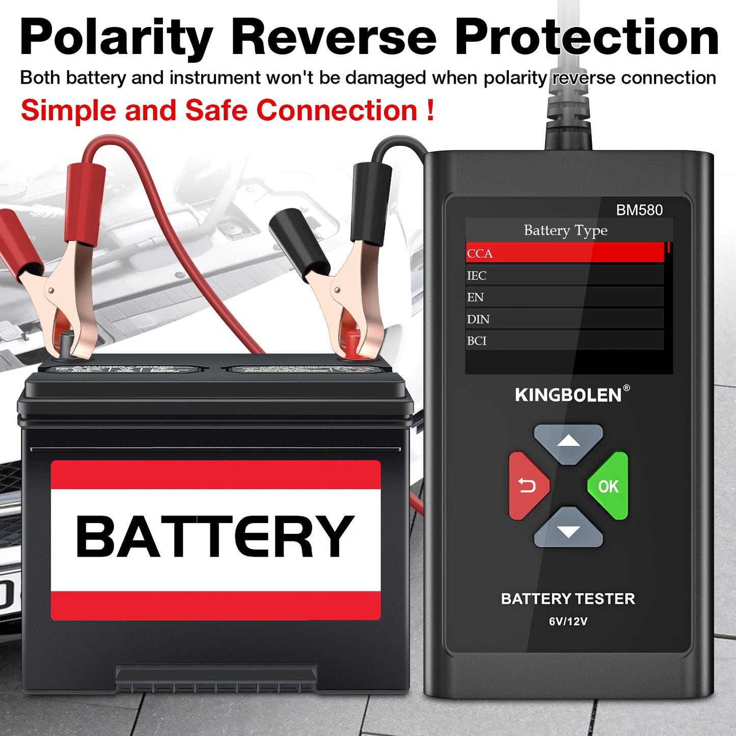 Car Battery Tester 6V 12V Automotive