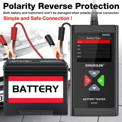 Car Battery Tester 6V 12V Automotive