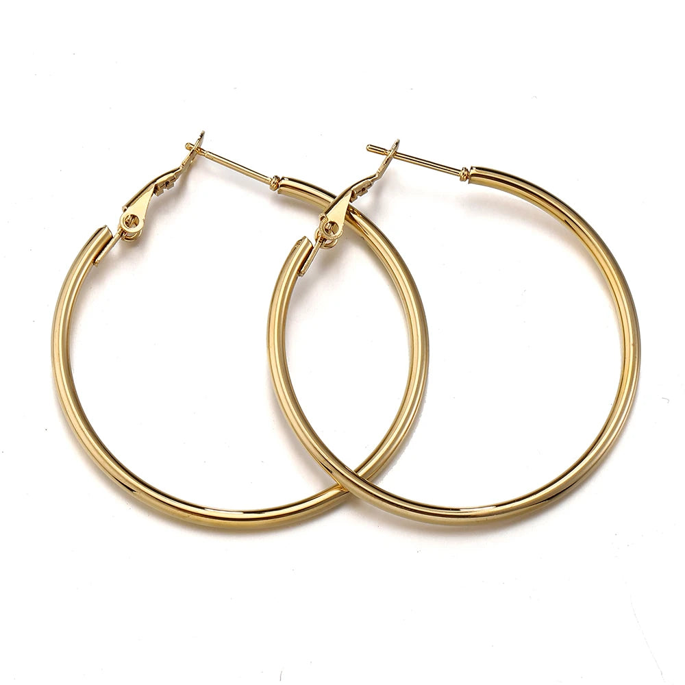 Big Circle Earring Gold Color