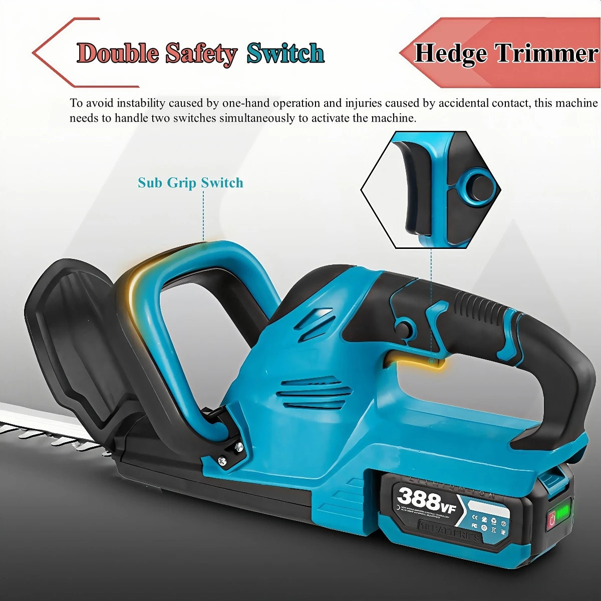 Electric Hedge Trimmer Garden Landscaping