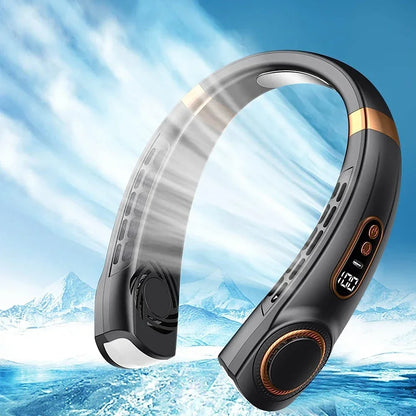 Neck Fan USB Handheld Mute LED Digital Display