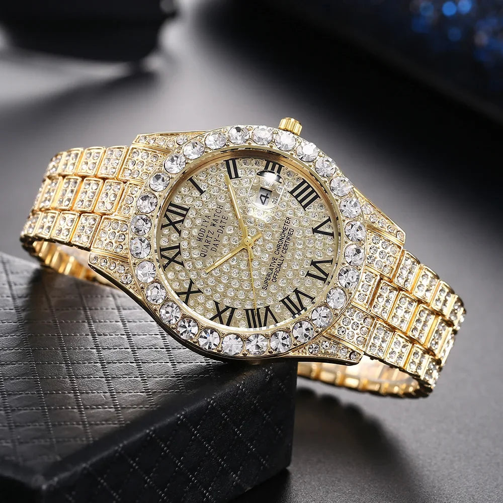 Diamond Bling Men,s Watch