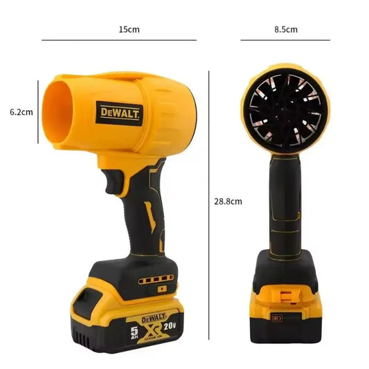 DEWALT Cordless Air Blower Brushless Turbo Fan Violent Fan 800G Thrust Handheld Dust Blowing Tool Rechargeable 20V Battery