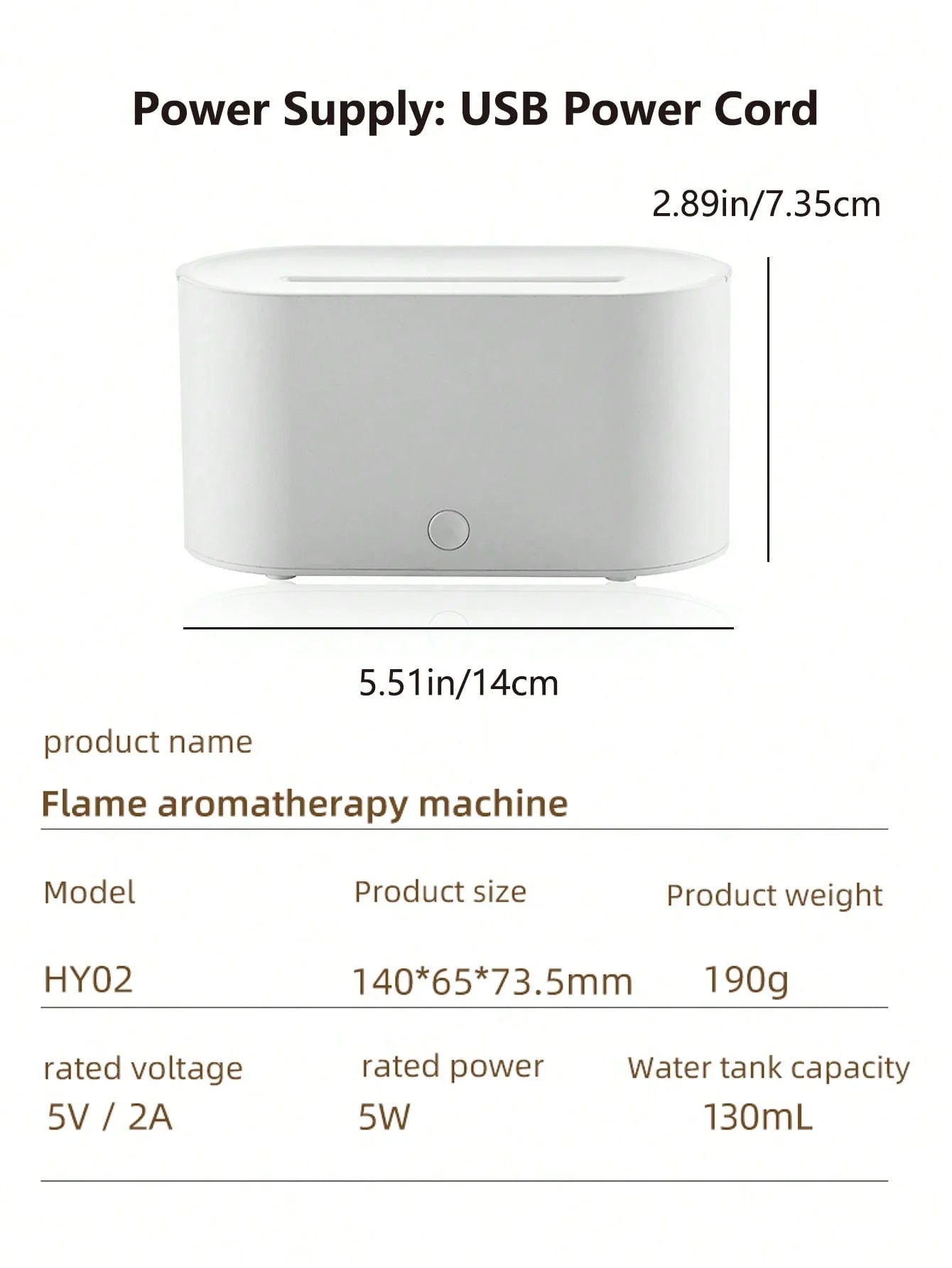 Luchtbevochtiger Vlam Aroma