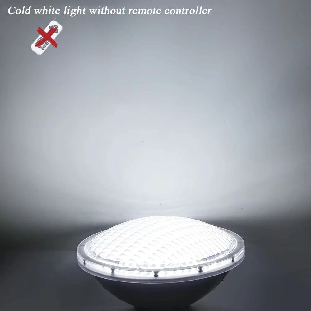 Swimming Pools Outdoor IP68 Waterproof PAR56 Underwater Lamp RGB Light with Remote Controller Warm and Cold White without RC