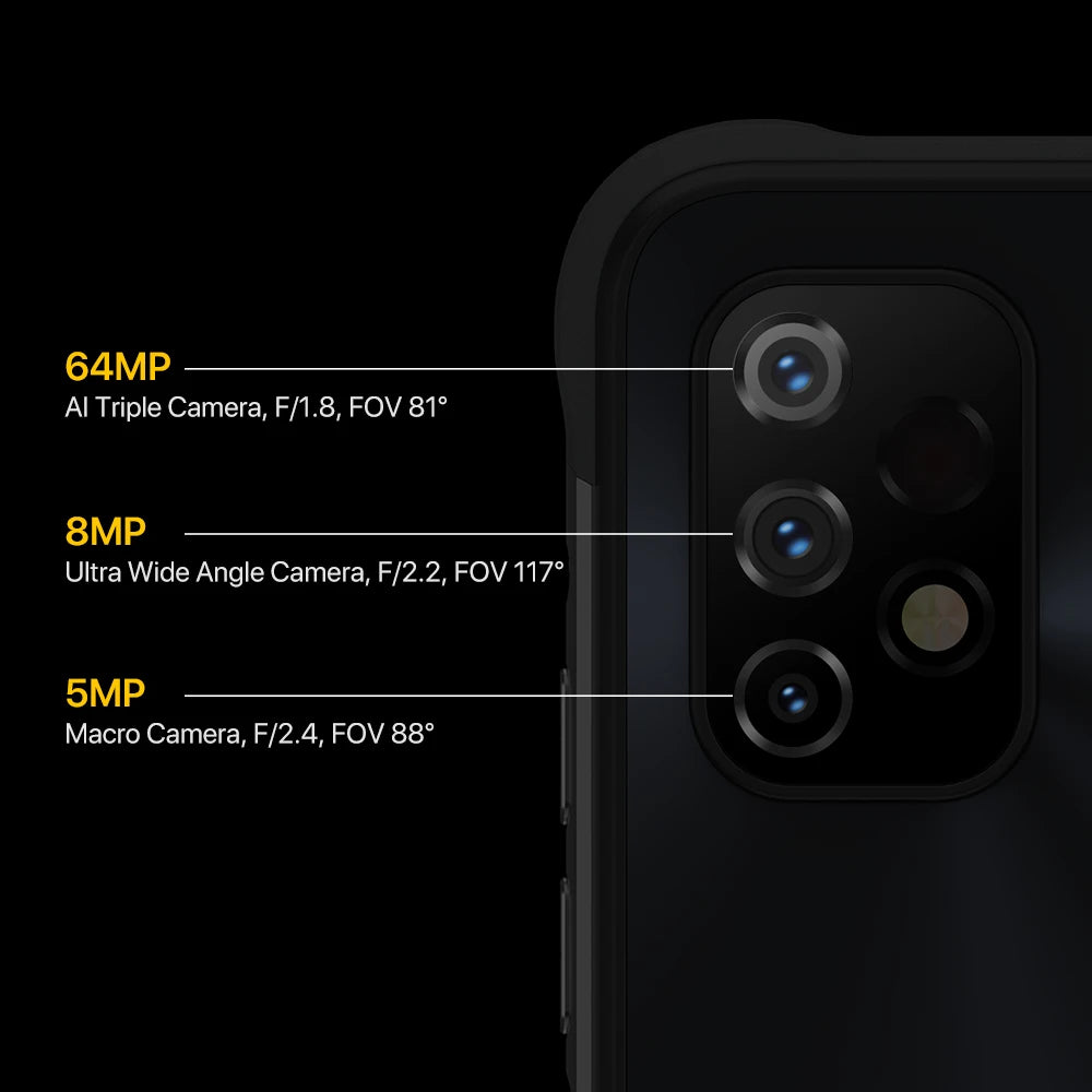 UMIDIGI BISON GT2 PRO Android Rugged Smartphone Helio G95 6.5" FHD+ 90Hz NFC 64MP Camera 6150mAh Battery CellPhone IP68,IP69K