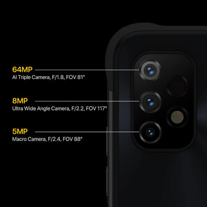 UMIDIGI BISON GT2 PRO Android Rugged Smartphone Helio G95 6.5" FHD+ 90Hz NFC 64MP Camera 6150mAh Battery CellPhone IP68,IP69K